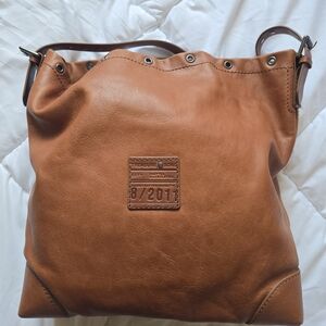 Treasure & Bond Brown Leather Tote Bag